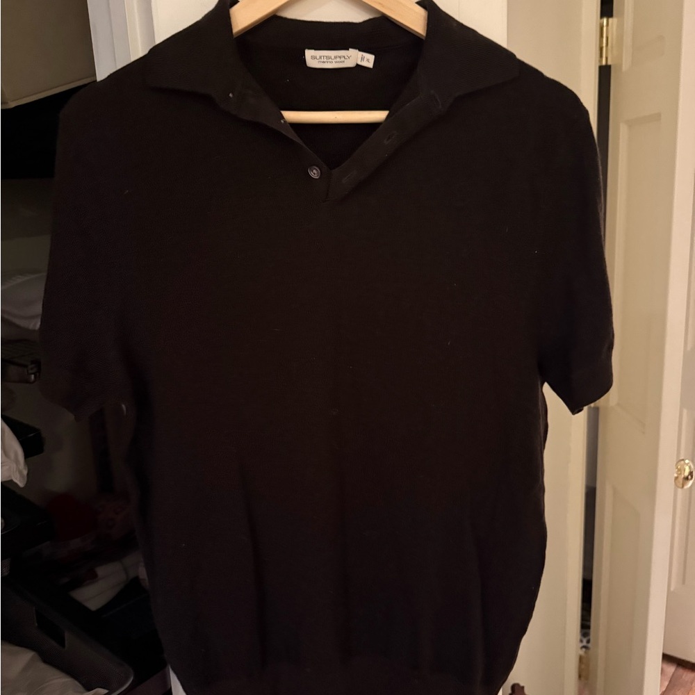 Suit Supply Merino Wool Polo